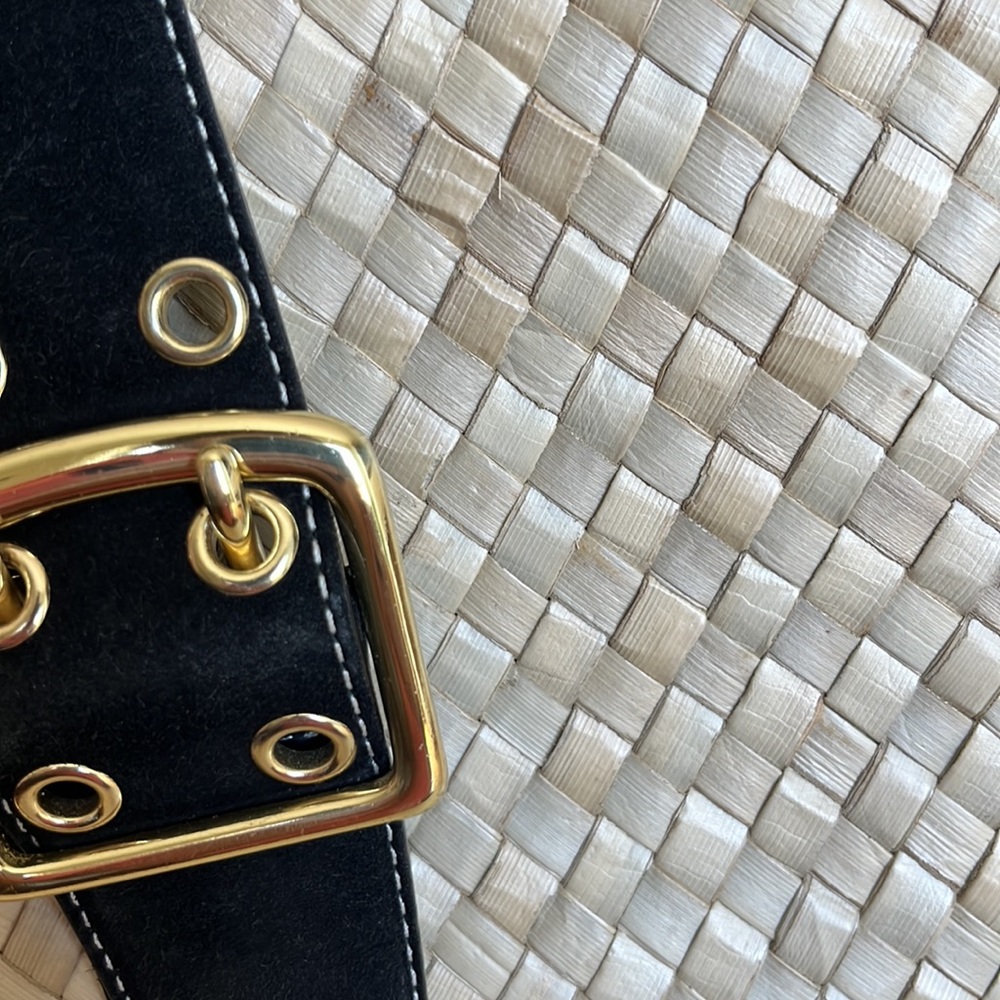 Straw Coach Tote Bag - Picture 7 of 10